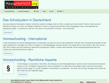 Tablet Screenshot of hausunterricht.org